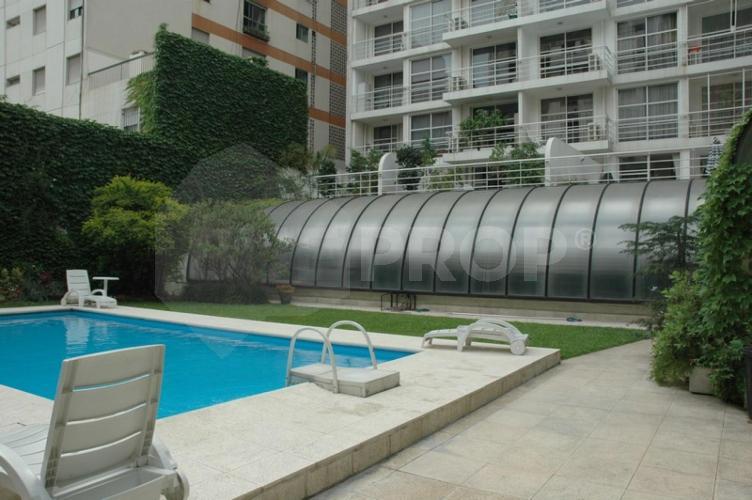 Godoy Cruz y Av Cervino. 1 ambiente de 37 m² - PALERMO - Código: PAL027, Piscina de natación con jardín